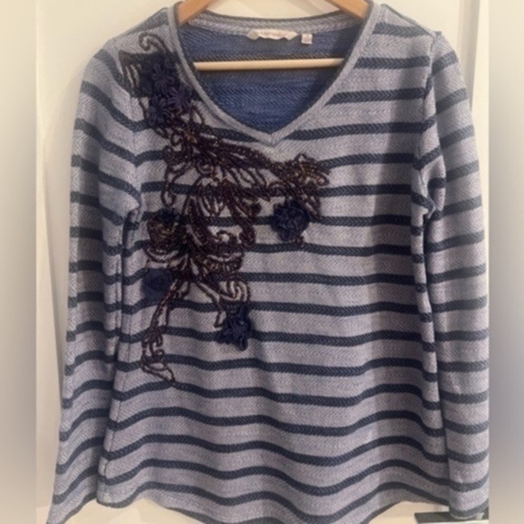 Soft Surroundings womens plus size top size small S bohemian K - Picture 1 of 8